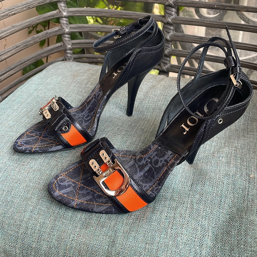 Christian Dior flight strappy heels